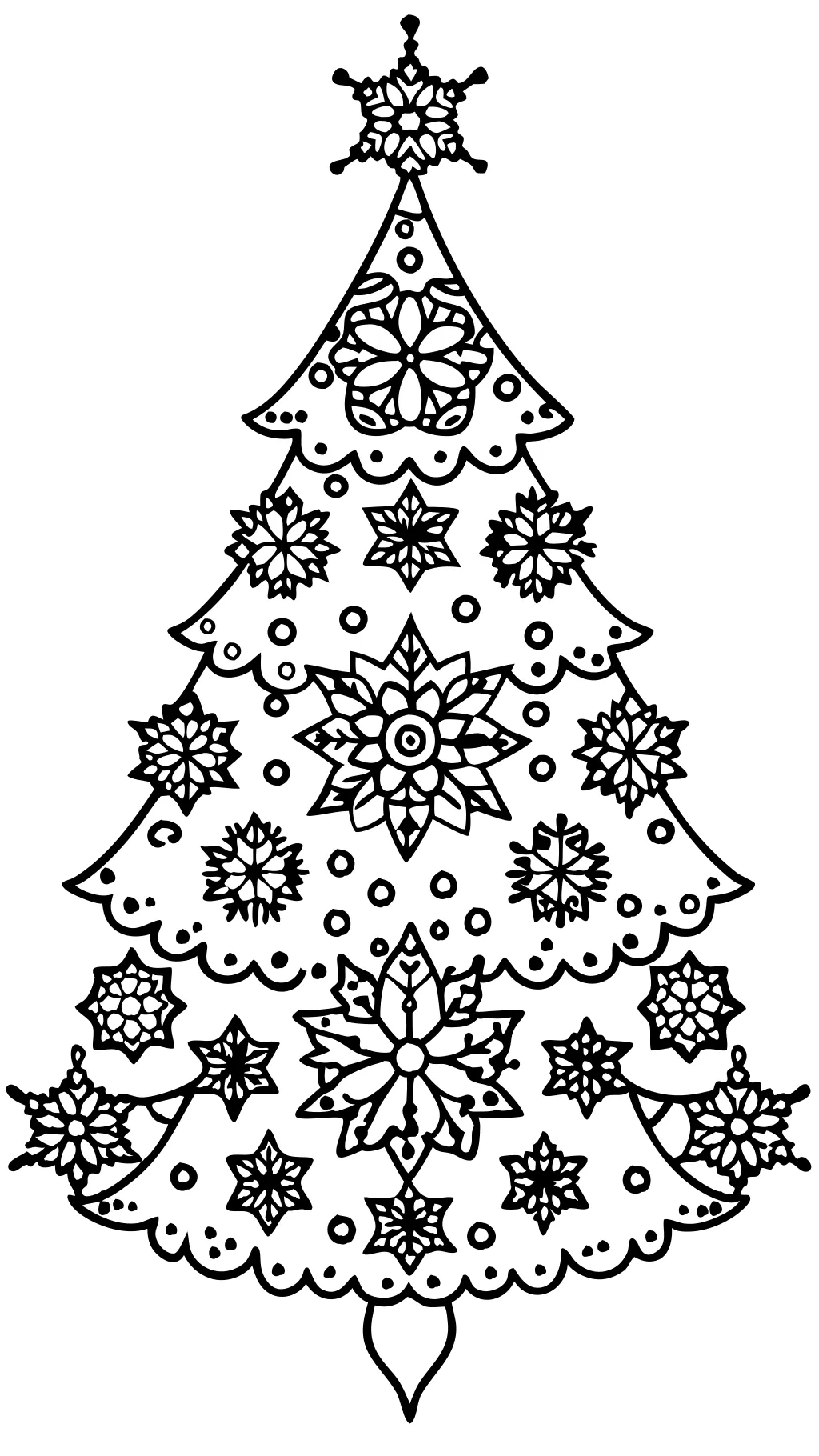 coloriages de Noël durs pour adultes